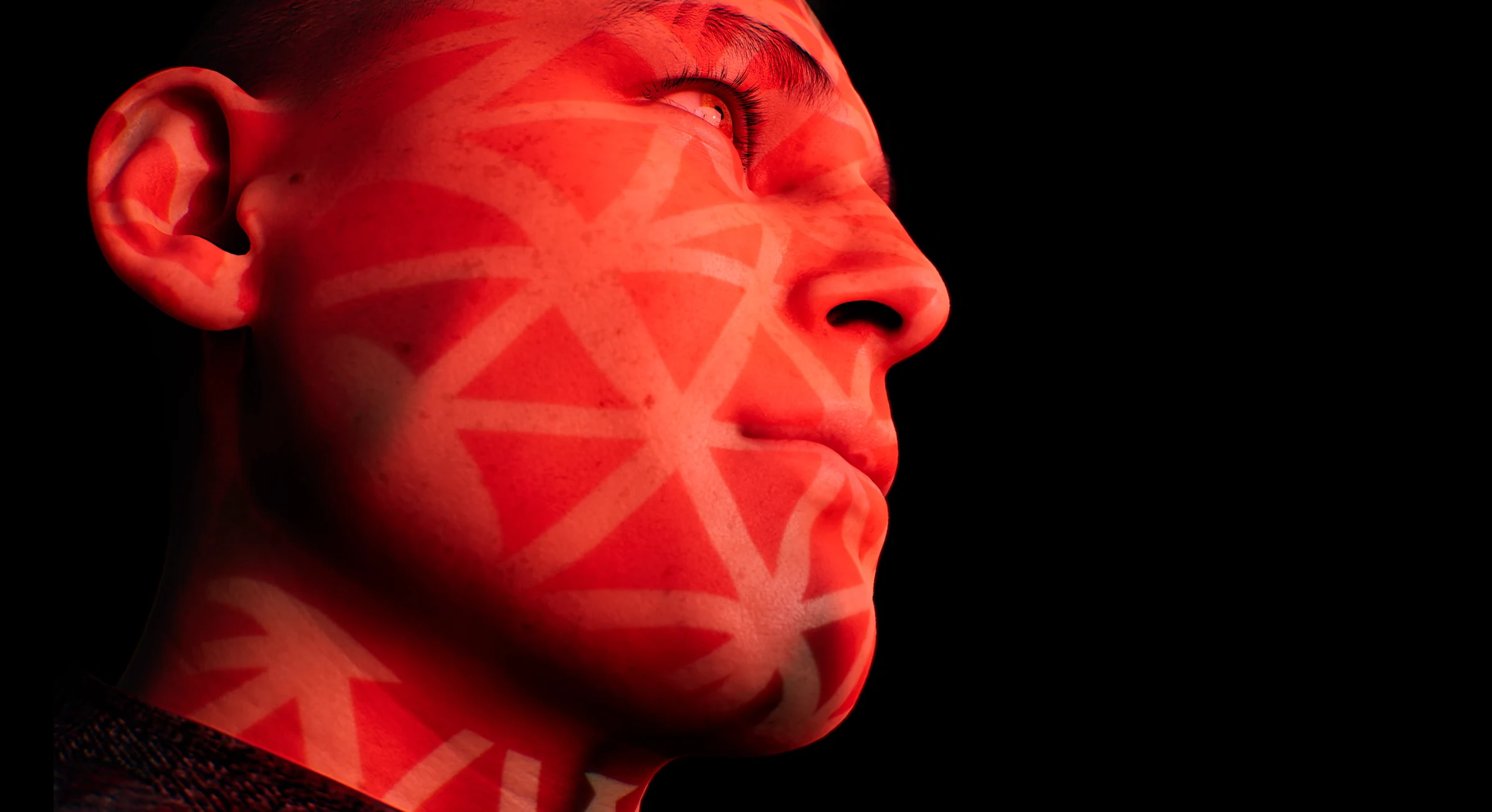 Angular light / character close-up