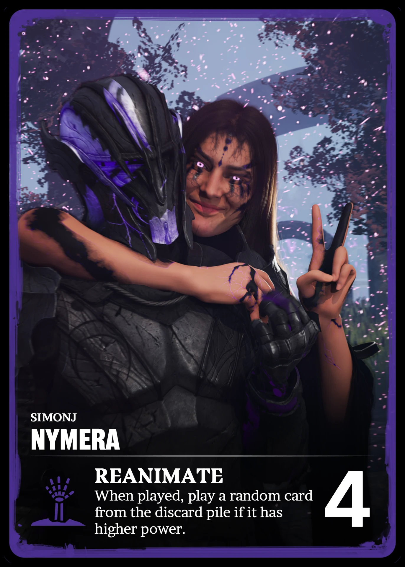 NYMERA / Reanimate — card submission, signed S1MONJ